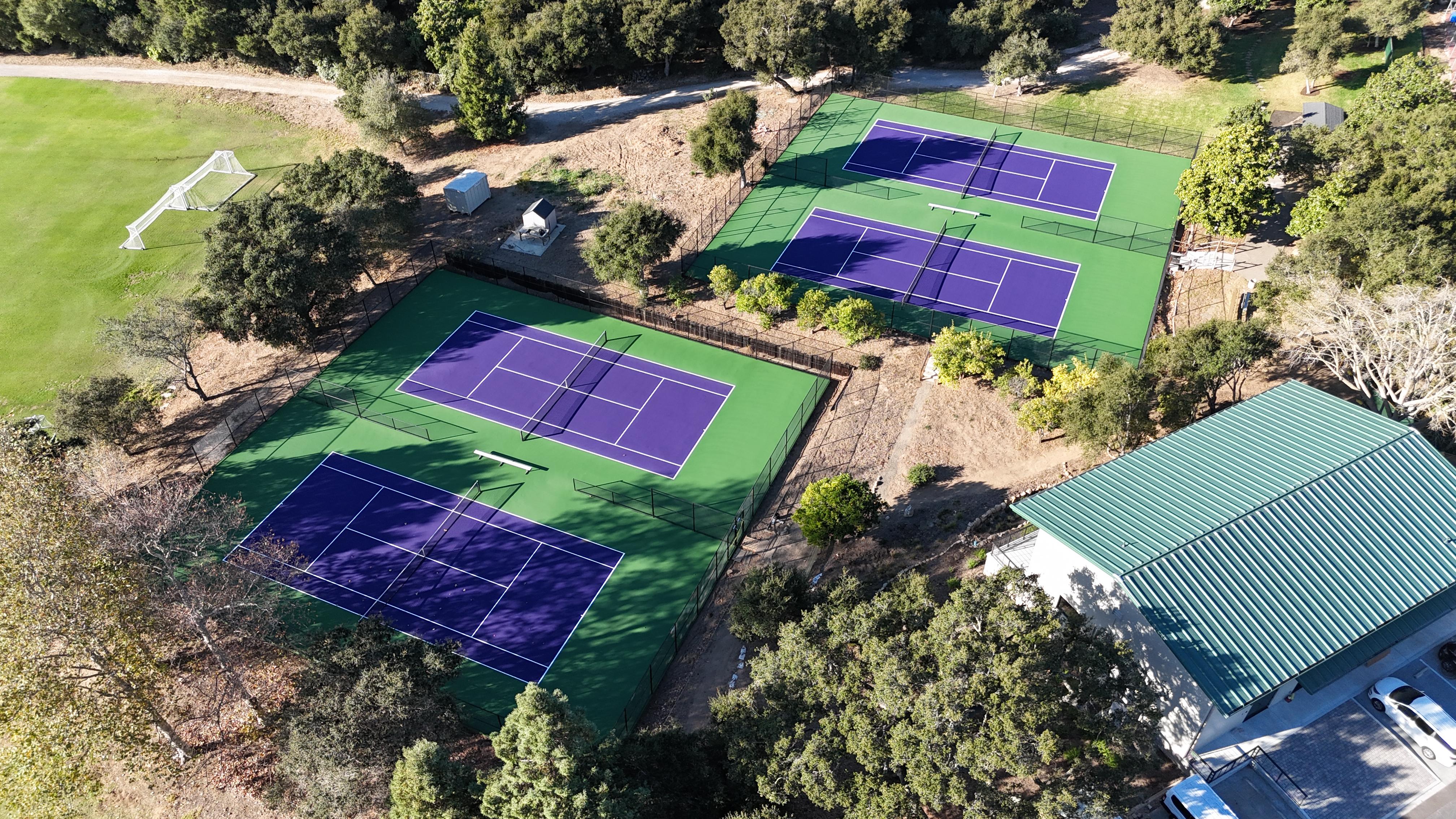 Fully Renovated Tennis Courts and New Viewing Area